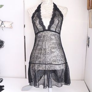black lace lingerie